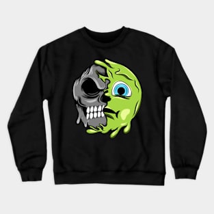 Nauseated Zombie Emoji Crewneck Sweatshirt